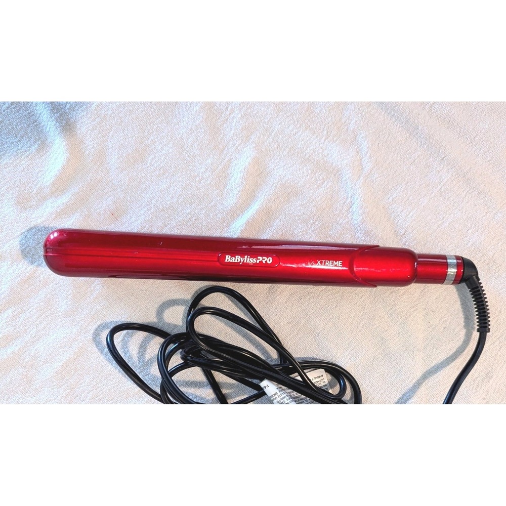 BaBylissPRO Ceramix Xtreme 1" Flat Iron Red Hair Straightener BNR9557N Salon